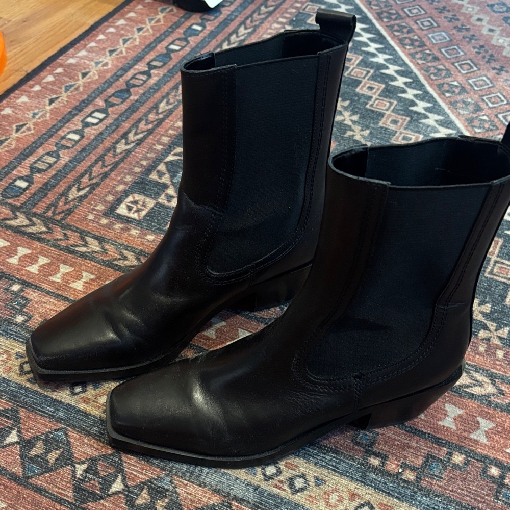 Nordstrom Square Toe Chelsea Boots